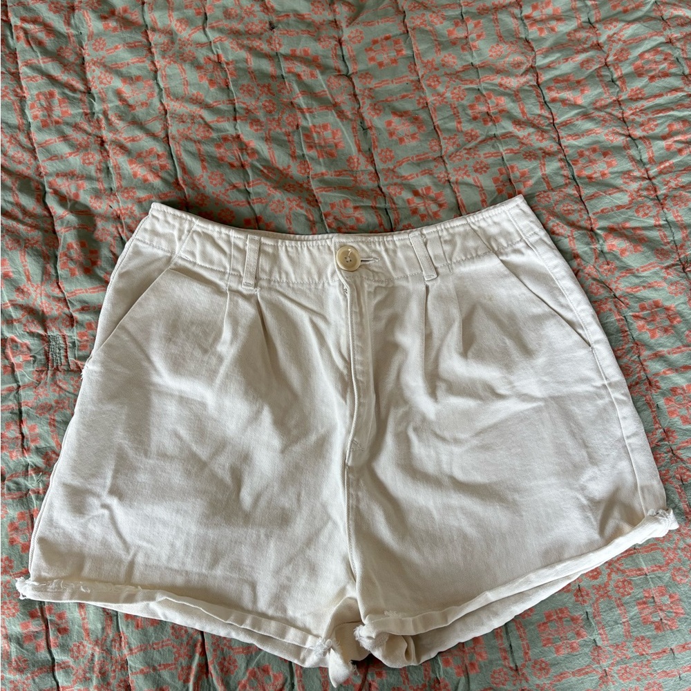 Rudy Jude White High-Waist Women’s Shorts